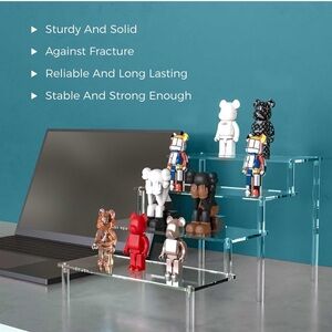 Acrylic Risers for Display 1 Pack 4 Tier